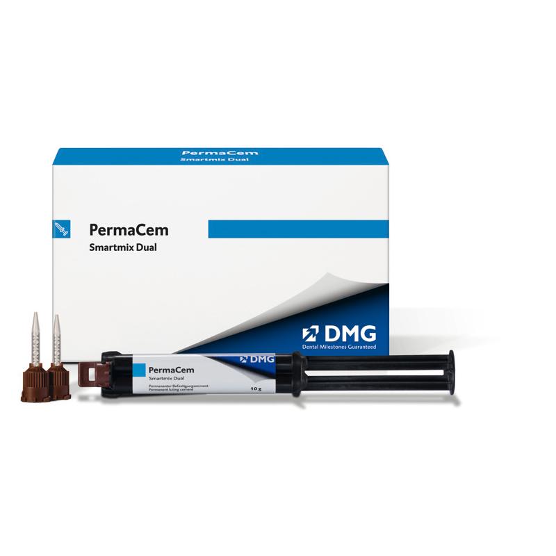 Цемент PermaCem Dual Smartmix - Постоянная фиксация мостовидных протезов, коронок, вкладок, виниров (Пермацем)