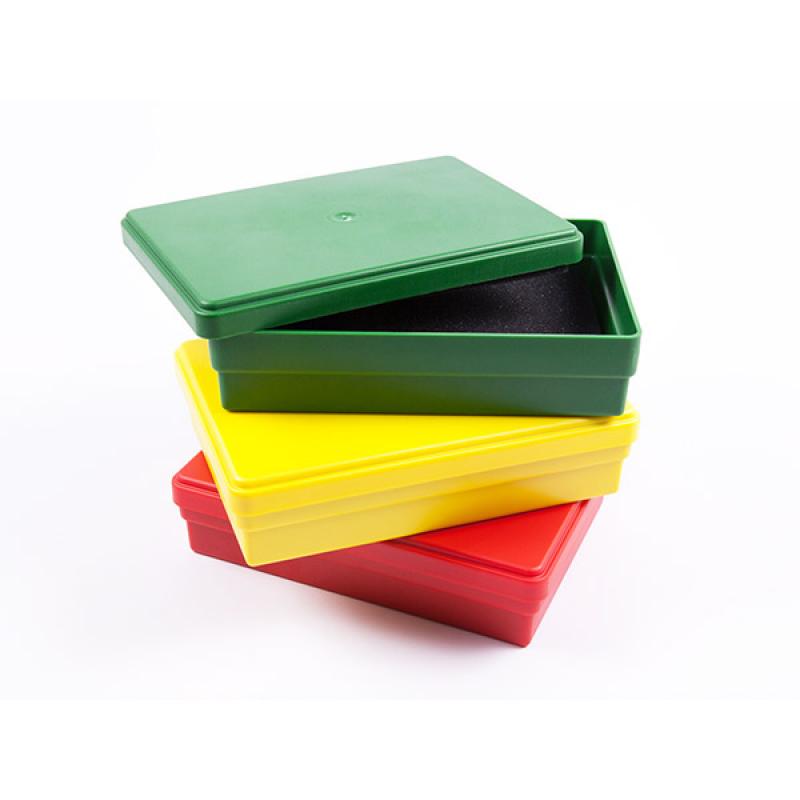 Коробка для транспортировки гипсовых моделей челюстей и индивидуальных позиционеров, красная