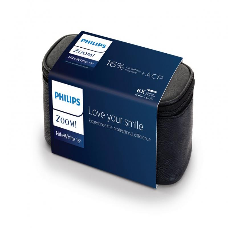 Домашнее ночное отбеливание Philips ZOOM! NITE WHITE ACP 16% перекиси карбамида, 6 шприцов (ЗУМ)
