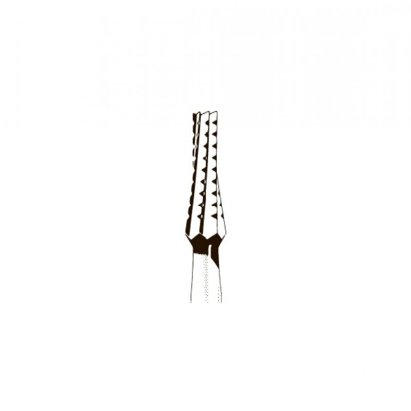 C33 Коническая с плоским торцом рассеченная, 6-8 граней 