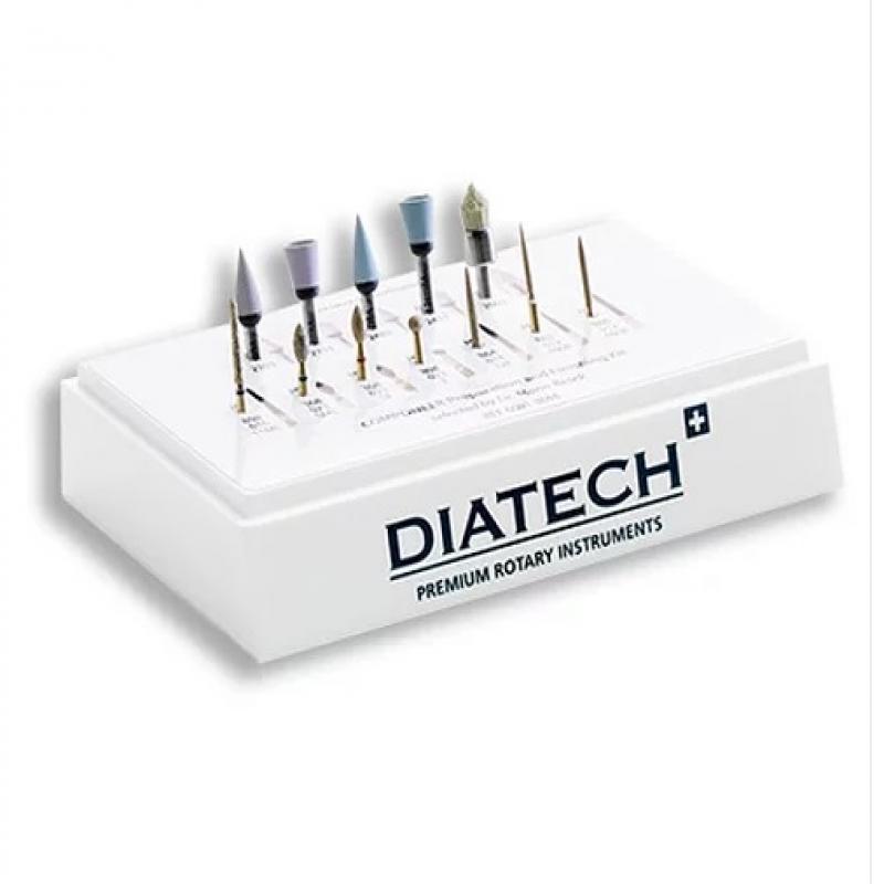 DIATECH COMPONEER Preparation and Finishing Kit - Набор алмазных боров и полировочных головок + корбидная щетка DIATECH