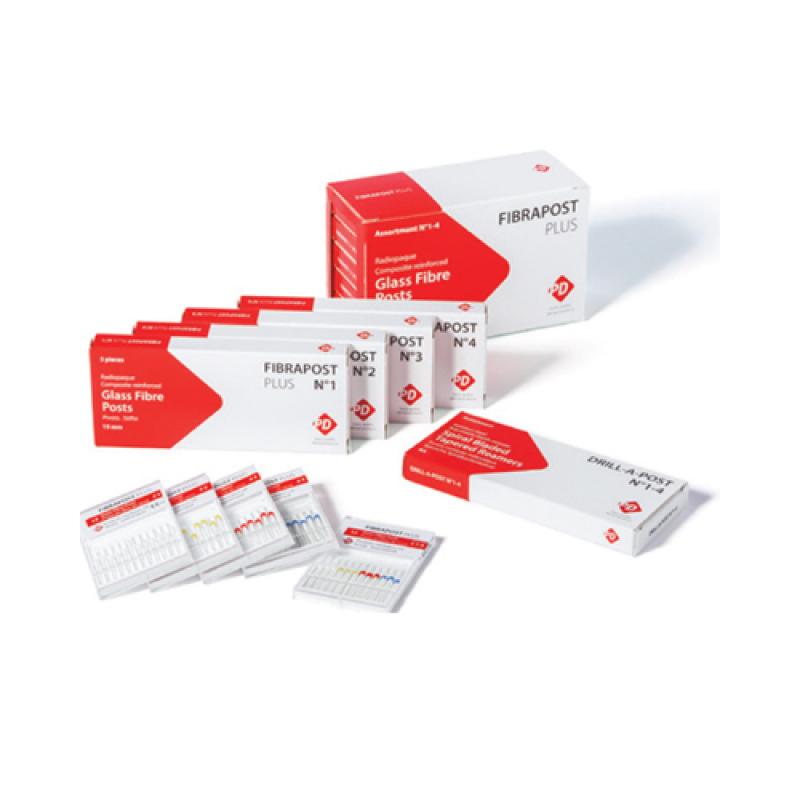 Fibrapost Plus - штифты стекловолоконные, светопроводящие, рентгеноконтрастные, в блистерах, 5шт., (Фибрапост плюс)  №№ 1, 2, 3, 4